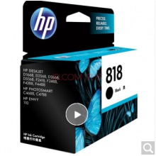 惠普（HP）CC640ZZ 818号 黑色墨盒