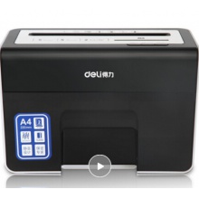 得力（deli）9936 多功能桌面个人商务碎纸机 超静音/3级保密/可碎卡