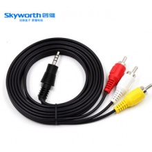 创维（Skyworth） 复合音频线 一分三莲花头音视频线 AV视频传输线 网络盒子输出转接线 创维盒子 AV线