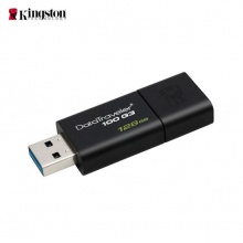 金士顿（Kingston）128G USB3.0 U盘 DT100G3 读速130MB/s 黑色 滑盖设计 时尚便利