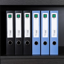 得力 档案盒 A4文件盒 粘扣资料盒 塑料收纳盒 办公用品 5603（背宽55mm）