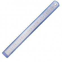 得力 钢尺 直尺 钢制尺子 30cm钢直尺 8463银色30cm
