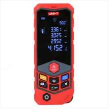 优利德（UNI-T）LM50D曲面2.4英寸反现屏激光测距仪50米 电子尺 可测曲线 蓝牙连接 中英文语音播报 双供电模式 IP65防水防尘等级及2米耐摔