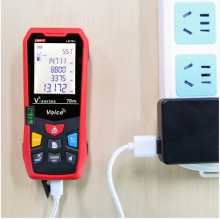 优利德（UNI-T）LM50V 激光测距仪 50米 语音播报|可充电|电子/物理双水平，可用移动电源续航