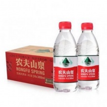 农夫山泉 满2箱包邮 饮用水 生活用水 矿泉水 纯净水 会议用水 整箱包邮 380ml*24瓶