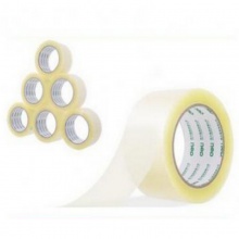 得力（deli） 透明封箱胶带 打包胶带纸胶布快递封口宽胶带批发 45mm*150m/卷 33177 5卷/筒 计价单位:筒