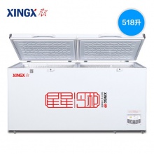 星星（XINGX）BD/BC-518G 518升商用大容量卧式冰柜 冷藏冷冻转换单温大冷柜