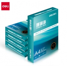 得力（deli）珊瑚海 80g A4 复印纸 500张/包 5包/箱(2500张)