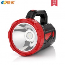 康铭LED手电筒强光可充电远射家用应急户外安保巡逻手提灯探照灯KM-2653