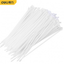 得力（deli）自锁式尼龙扎带多功能扎线理线绑线带白色黑色扎带4.0*250mm 自锁式尼龙扎带白色（200支）DL9446