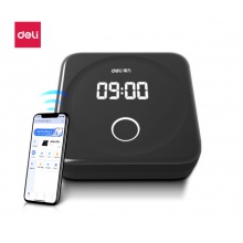 得力（deli）智能云考勤机 指纹识别 无接触手机考勤wifi联网打卡机 APP远程管理 考勤数据接口可定制 D1