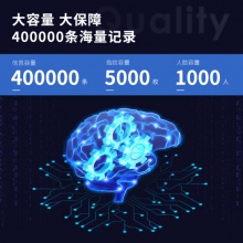 得力（deli）人脸指纹考勤机 手机无接触考勤 无线联网打卡机 触屏操控 异地联网云考勤 3759C