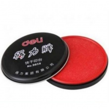 得力（deli）9859快干印台印泥(红色)