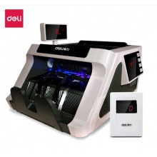 得力(deli)2019新版人民币B类点钞机验钞机 智能三屏商用家用收银支付语音数钱机数钞机33315S