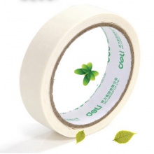得力(deli)24mm*20y(18.3米)美纹纸胶带/装修遮蔽带/无痕纸/贴膜 6卷袋装 30670