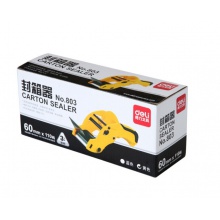 得力(deli)封箱器打包器胶带底座 适用胶带宽度60mm内胶带切割机 办公用品 颜色随机803