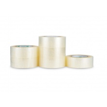 得力(deli)高品质透明封箱胶带/打包胶带 48mm*200y(183米) 6卷/筒 办公用品30215