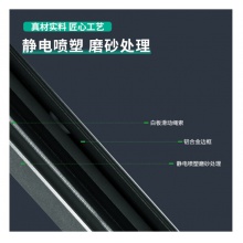 得力（deli）90*150cm上下左右推拉双面白板办公会议写字板33527