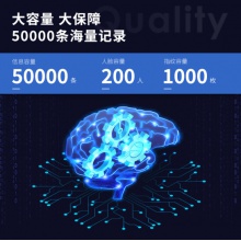 得力（deli）智能云考勤机 人脸/指纹/无接触手机考勤wifi联网打卡机 APP远程管理 考勤数据接口可定制 3765C