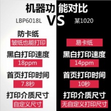 佳能LBP6018L打印机家用商务办公黑白A4幅面激光打印机