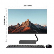 联想（Lenovo）AIO逸 英特尔酷睿i5 个人商务一体机台式电脑23.8英寸（i5-9400 8G 1T 2G独显）黑