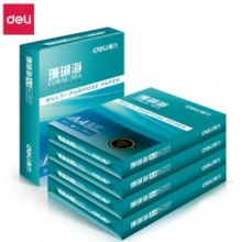 得力（deli）珊瑚海 80g A4 复印纸 500张/包 5包/箱(2500张)