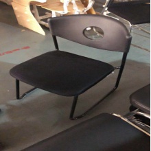 办公椅子会议椅职员座椅无扶手培训椅 可叠摞 加厚款无扶手