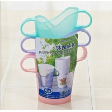 茶花 纸杯托防烫塑料杯托 6支装