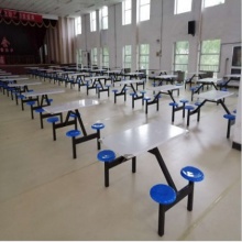 四人连体餐桌