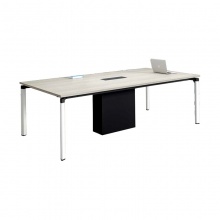 钢架会议桌简约办公桌阅览桌洽谈接待桌 1.2*2.4m