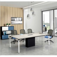 钢架会议桌简约办公桌阅览桌洽谈接待桌 1.2*2.4m