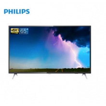 飞利浦 电视 65英寸 2+32G超大内存 低音增强  4K HDR低蓝光模式 智能语音网络液晶电视65PUF7093/T3
