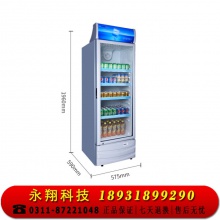 星星（XINGX） 316升 立式玻璃门冷柜 饮料陈列柜 商用冷藏冰箱（银灰色） LSC-316C