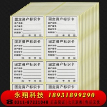 晨好 固定资产标签 不干胶标签纸 固定资产标识卡 320贴 40张/包