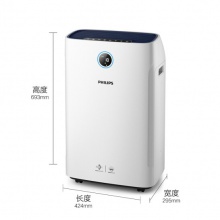 飞利浦（PHILIPS）空气净化器加湿器一体机 家用落地式除PM2.5甲醛 无雾空气加湿 静音带滚轮