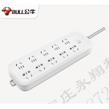 Bull公牛正品插座超功率强化多功能智能多孔大插排带过载保护电源排插接线板插板插线板拖线板 3米10插位10孔B50A0