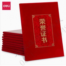 得力（deli）24816绒面荣誉证书-大12K