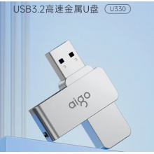 爱国者（aigo）32GB USB3.2 U盘 U330 金属旋转